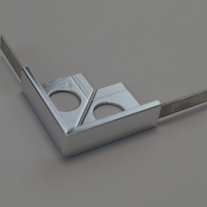 Beava Pair Chrome Tile 12.5mm Corners - Unbeatable Bathrooms