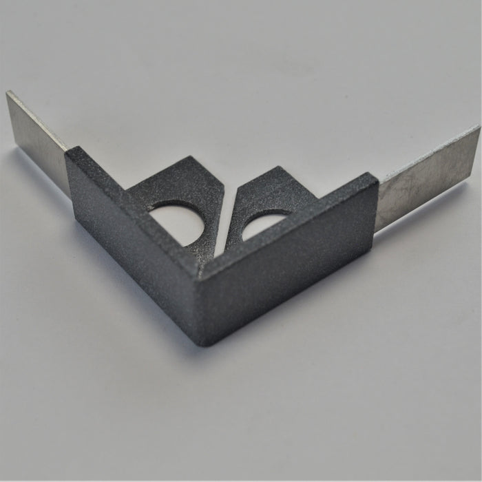 Beava Pair Space Grey Classic 10mm Corners - Unbeatable Bathrooms