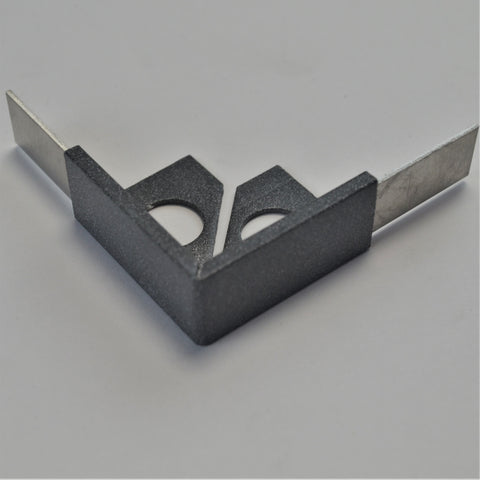 Beava Pair Space Grey Classic 12.5mm Corners - Unbeatable Bathrooms