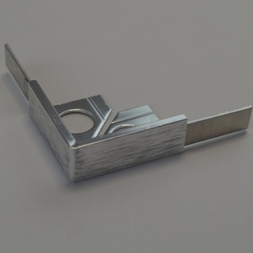 Beava Pair Brushed Chrome Tile 12.5mm Corners ( x5) - Unbeatable Bathrooms