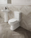 Burlington Riviera Close Coupled Open-Back Toilet - Unbeatable Bathrooms