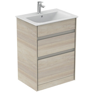 Ideal Standard Concept Air 60cm floor standing vanity unit with 2 drawers - Unbeatable Bathrooms