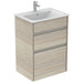 Ideal Standard Concept Air 60cm floor standing vanity unit with 2 drawers - Unbeatable Bathrooms