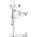 Geberit Duofix Element For One Washbasin and One Wall-Mounted Tap, Room-Height, with Concealed Turn Trap, with Concealed Clou - Unbeatable Bathrooms