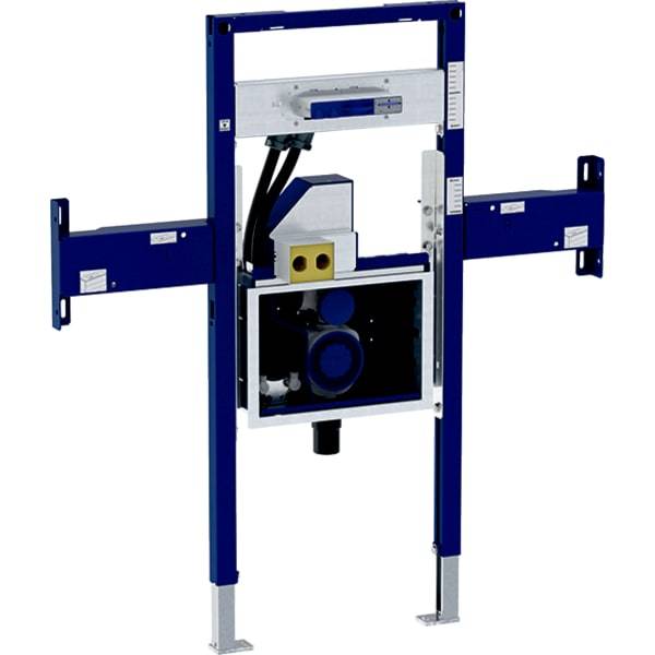 Geberit Duofix Element For One Washbasin and One Wall-Mounted Tap, Part-Height, with Concealed Turn Trap, with Concealed Clou - Unbeatable Bathrooms
