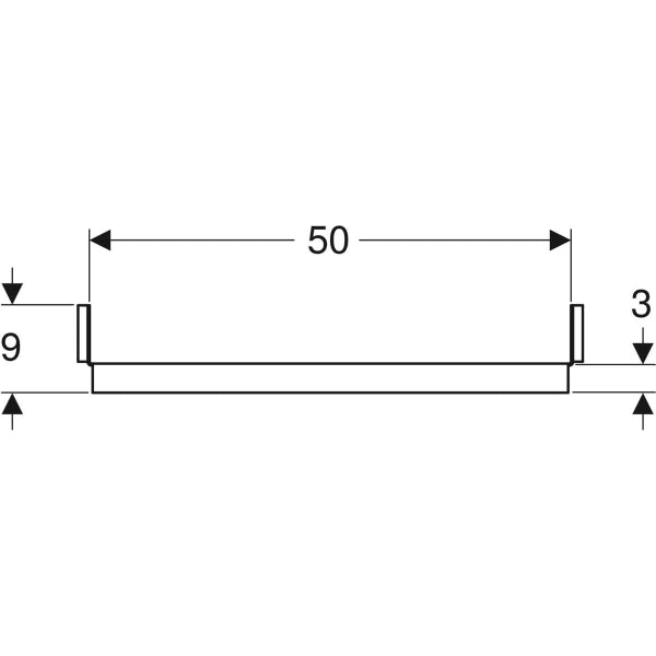 Geberit Crossbar For Duofix Element For Niche Storage Box - Unbeatable Bathrooms