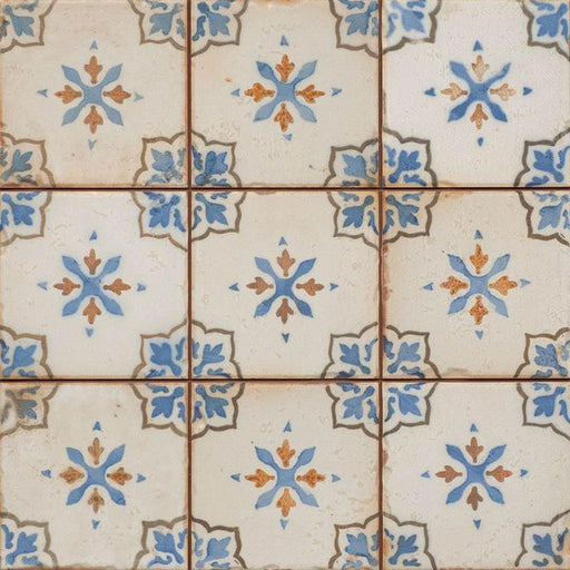 Fs Mirambel-A Blue Vintage Industrial 330 x 330 Floor Tile (Per M²) - Unbeatable Bathrooms