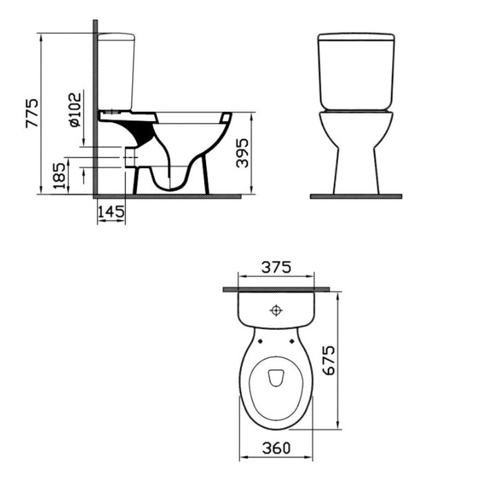 Vitra Layton Close Coupled Toilet - Unbeatable Bathrooms