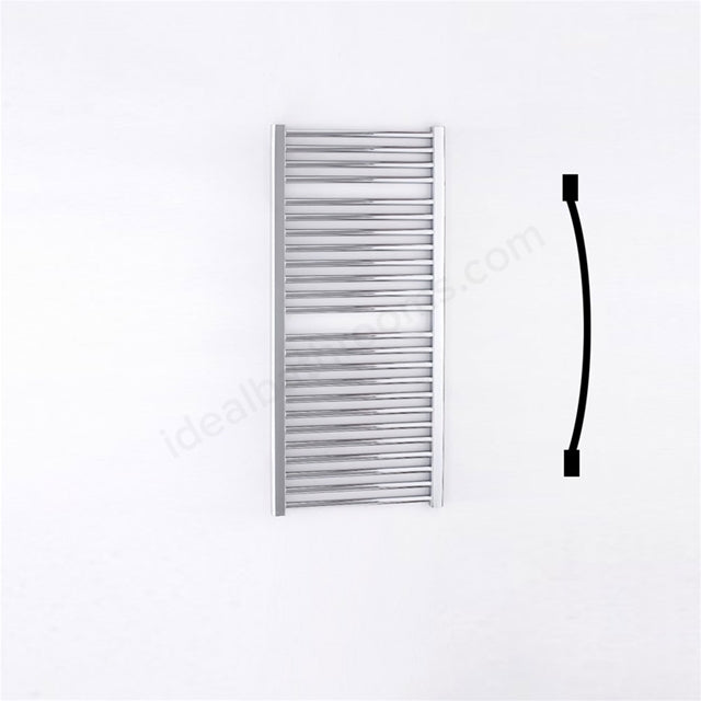 Essential Standard Curved Chrome Towel Warmer - Unbeatable Bathrooms