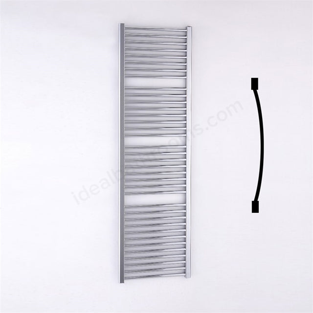 Essential Standard Curved Chrome Towel Warmer - Unbeatable Bathrooms