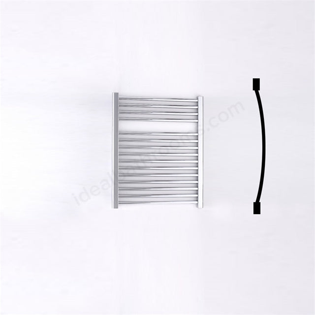 Essential Standard Curved Chrome Towel Warmer - Unbeatable Bathrooms