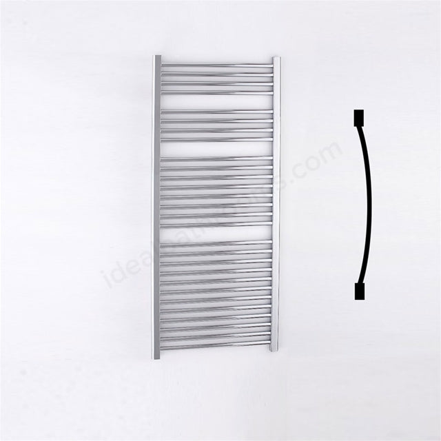 Essential Standard Curved Chrome Towel Warmer - Unbeatable Bathrooms