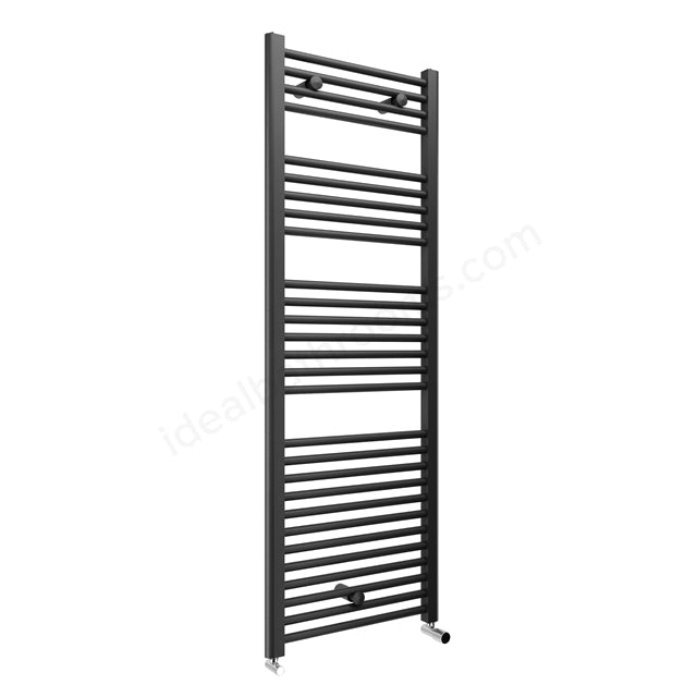 Essential Straight Anthracite Towel Warmer - Unbeatable Bathrooms