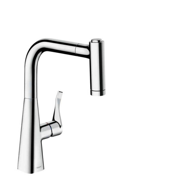 Hansgrohe Metris M71 - Single Lever Kitchen Mixer 220 with Pull Out Spray, 2 Spray Modes - Unbeatable Bathrooms