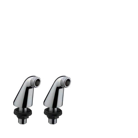 Hansgrohe Pillar Unions for Fitting Onto Bath Rim 15cm Centre X 7cm Height - Unbeatable Bathrooms
