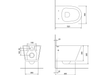 Britton Sphere Rimless Wall Hung WC Including Seat - Unbeatable Bathrooms