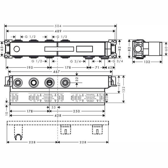 Hansgrohe Rainselect - Thermostat for Concealed Installation for 2 Functions - Unbeatable Bathrooms