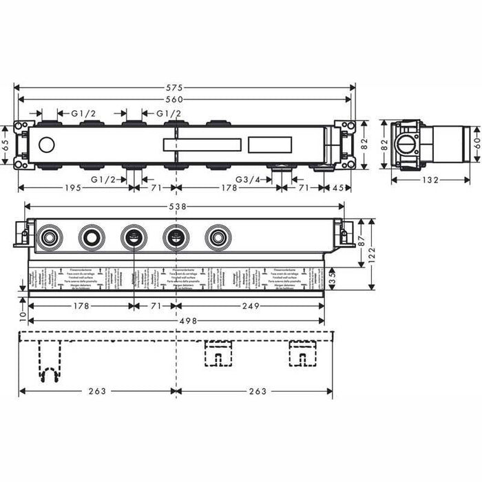 Hansgrohe Rainselect - Thermostat for Concealed Installation for 3 Functions - Unbeatable Bathrooms