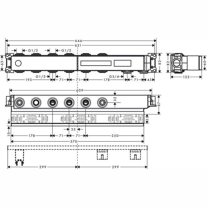 Hansgrohe Rainselect - Thermostatic Mixer for Concealed Installation for 4 Outlets - Unbeatable Bathrooms