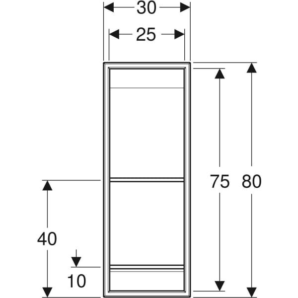 Geberit Niche Storage Box with Shelves - Unbeatable Bathrooms