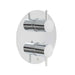 JTP Florence Thermostatic Concealed 3 Outlet 2 Controls Round Shower Valve - Unbeatable Bathrooms