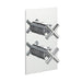 JTP Solex Thermostatic Concealed 2 Outlet 2 Controls Shower Valve - Unbeatable Bathrooms