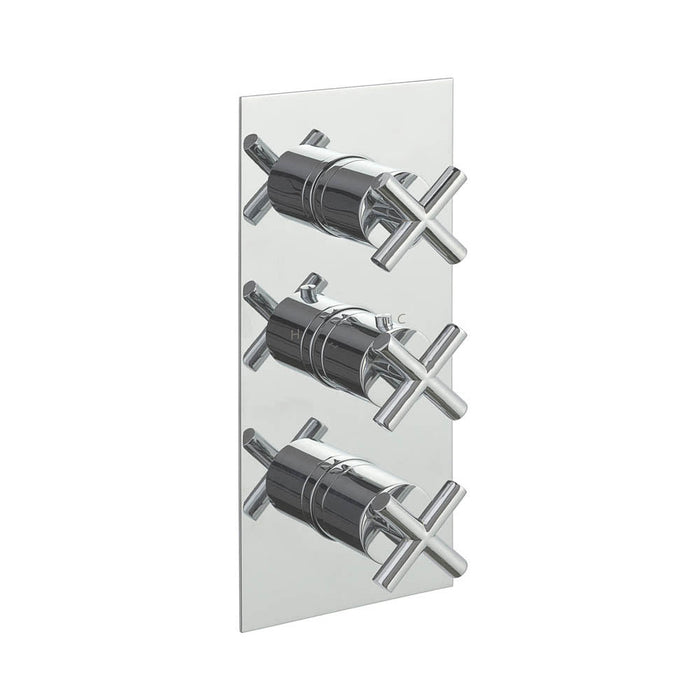 JTP Solex Thermostatic Concealed 3 Outlet 3 Controls Shower Valve - Unbeatable Bathrooms