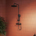 VitrA Aquaheat Bliss 240 Shower Column - Matt Black - Unbeatable Bathrooms