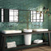 Opal Subway 300 x 75 Wall Tile - Emerald Dark Green (Per M²) - Unbeatable Bathrooms