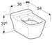 Geberit myDay Rimless Washdown Wall Hung Toilet (Closed Back) - Unbeatable Bathrooms