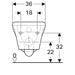 Geberit myDay Rimless Washdown Wall Hung Toilet (Closed Back) - Unbeatable Bathrooms