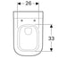 Geberit myDay Rimless Washdown Wall Hung Toilet (Closed Back) - Unbeatable Bathrooms