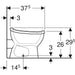 Geberit Bambini Floor-Standing Wc For Babies and Small Children, Washdown - Unbeatable Bathrooms