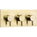 JTP VOS 3 Outlet 3 Controls Thermostatic Concealed Shower Valve Horizontal - Unbeatable Bathrooms