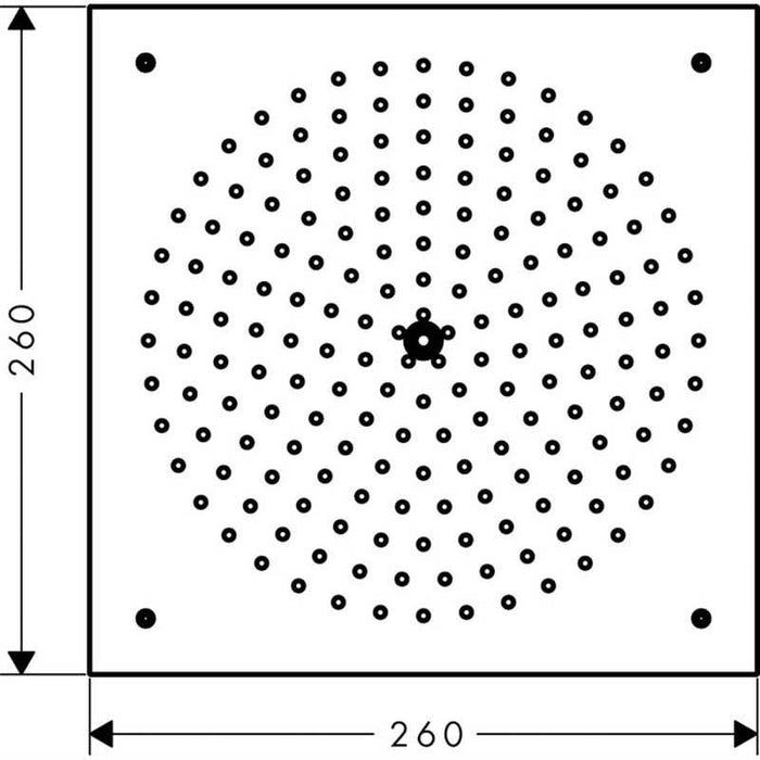 Hansgrohe Raindance - Overhead Shower 260/260 1Jet - Unbeatable Bathrooms