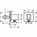 Hansgrohe Fixfit - Wall Outlet E with Shower Holder - Unbeatable Bathrooms