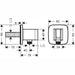 Hansgrohe Fixfit - Wall Outlet E with Shower Holder - Unbeatable Bathrooms