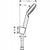 Hansgrohe Crometta - Shower Holder Set 100 1Jet with Shower Hose - Unbeatable Bathrooms
