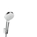 Hansgrohe Crometta - Shower Holder Set 100 1Jet with Shower Hose - Unbeatable Bathrooms