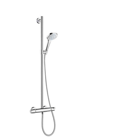 Hansgrohe Croma Select E - Semipipe Multi with Thermostatic Shower Mixer - Unbeatable Bathrooms