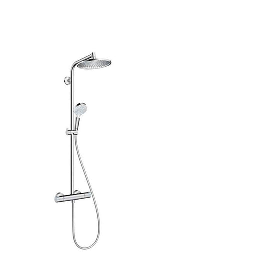Hansgrohe Crometta S - Showerpipe 240 1Jet with Thermostatic Shower Mixer - Unbeatable Bathrooms