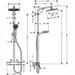 Hansgrohe Crometta S - Showerpipe 240 1Jet Ecosmart 9 l/min with Thermostatic Shower Mixer - Unbeatable Bathrooms