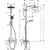 Hansgrohe Crometta S - Showerpipe 240 1Jet with Manual Shower Mixer - Unbeatable Bathrooms