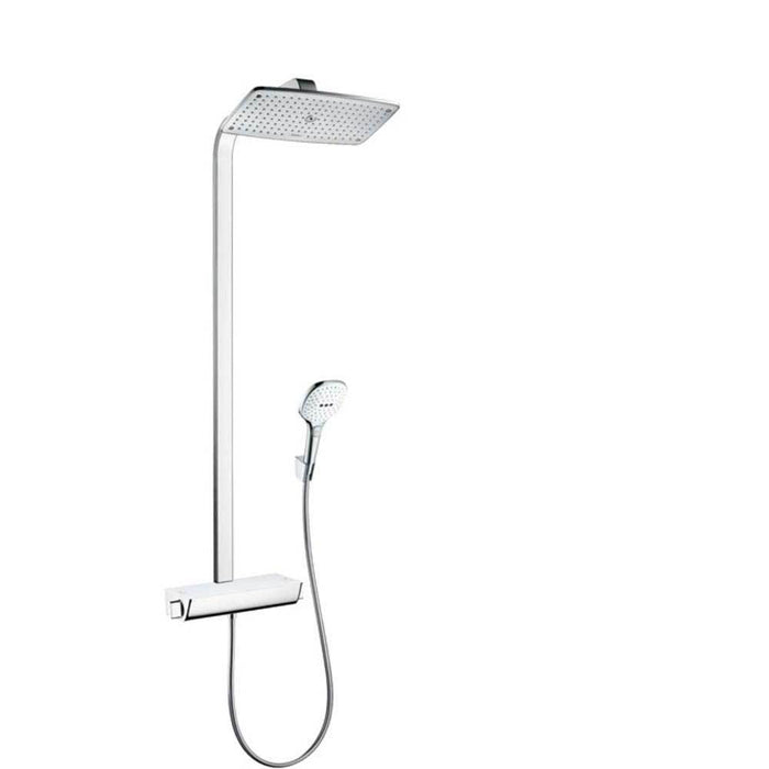 Hansgrohe Raindance E - Showerpipe 360 1Jet Ecosmart 9 l/min with Thermostatic Shower Mixer - Unbeatable Bathrooms
