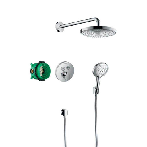 Hansgrohe Raindance Select S - Shower System with Showerselect S Thermostatic Mixer for Concealed Installation - Unbeatable Bathrooms
