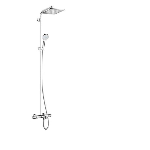 Hansgrohe Crometta E - Showerpipe 240 1Jet with Thermostatic Bath Mixer - Unbeatable Bathrooms