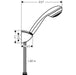 Hansgrohe Crometta 85 - Shower Holder Set Mono with Shower Hose - Unbeatable Bathrooms