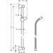 Hansgrohe Unica - Shower Rail Classic 65cm with Shower Hose - Unbeatable Bathrooms