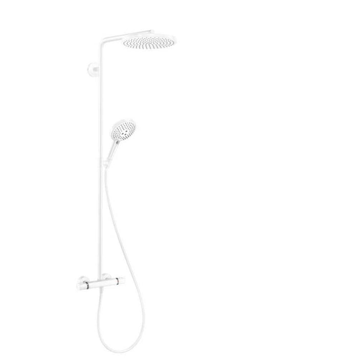Hansgrohe Raindance Select S - Showerpipe 240 1Jet Powderrain with Thermostatic Shower Mixer - Unbeatable Bathrooms
