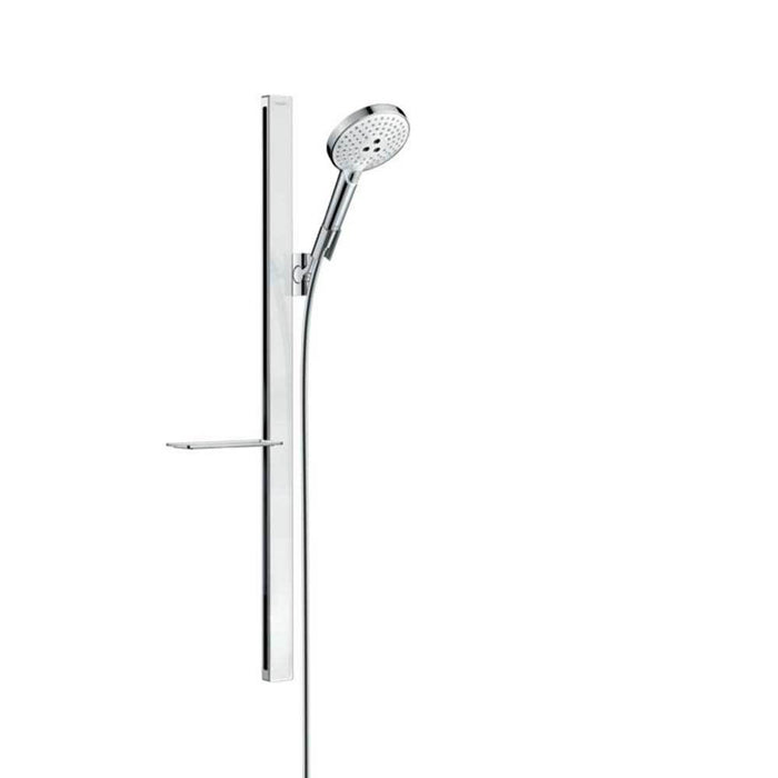 Hansgrohe Raindance Select S - Shower Set 120 3Jet with Unica'E Shower Rail 90cm and Soap Dish - Unbeatable Bathrooms